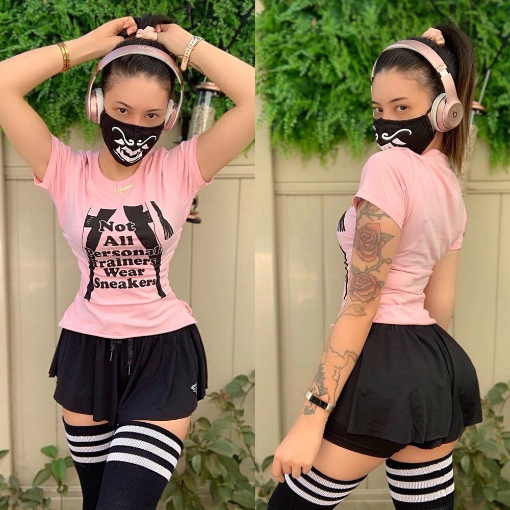 Black Spandex Skort